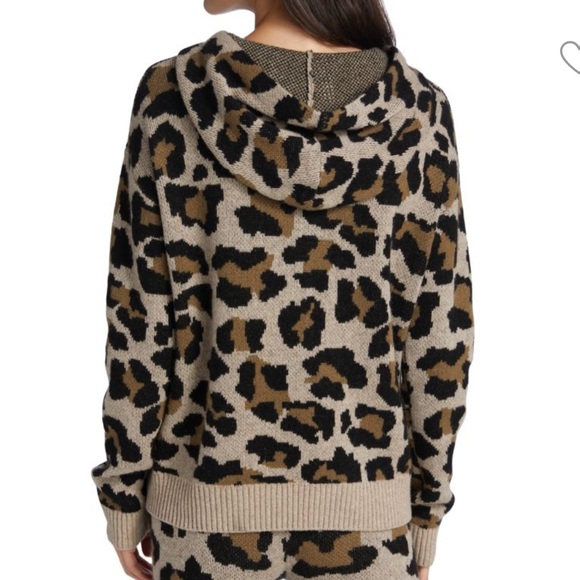 Generation Love Chiara Leopard Print Knit Hoodie - Picture 2 of 7